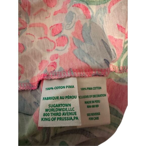 Lilly Pulitzer Etta V-Neck Multi Raise The Bar Pom Pom Shift Dress Size small Pi - Picture 7 of 9